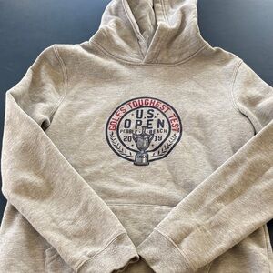 Youth L Gray Hoodie with U.S. Open Logo